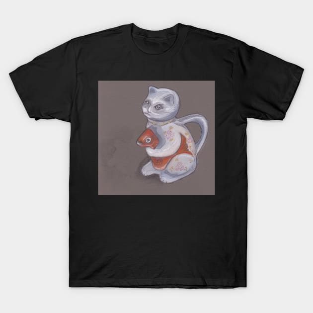 Fishy Teapot T-Shirt by MagsWilliamson